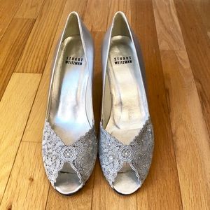 Stuart Weizman Platinum Heels
